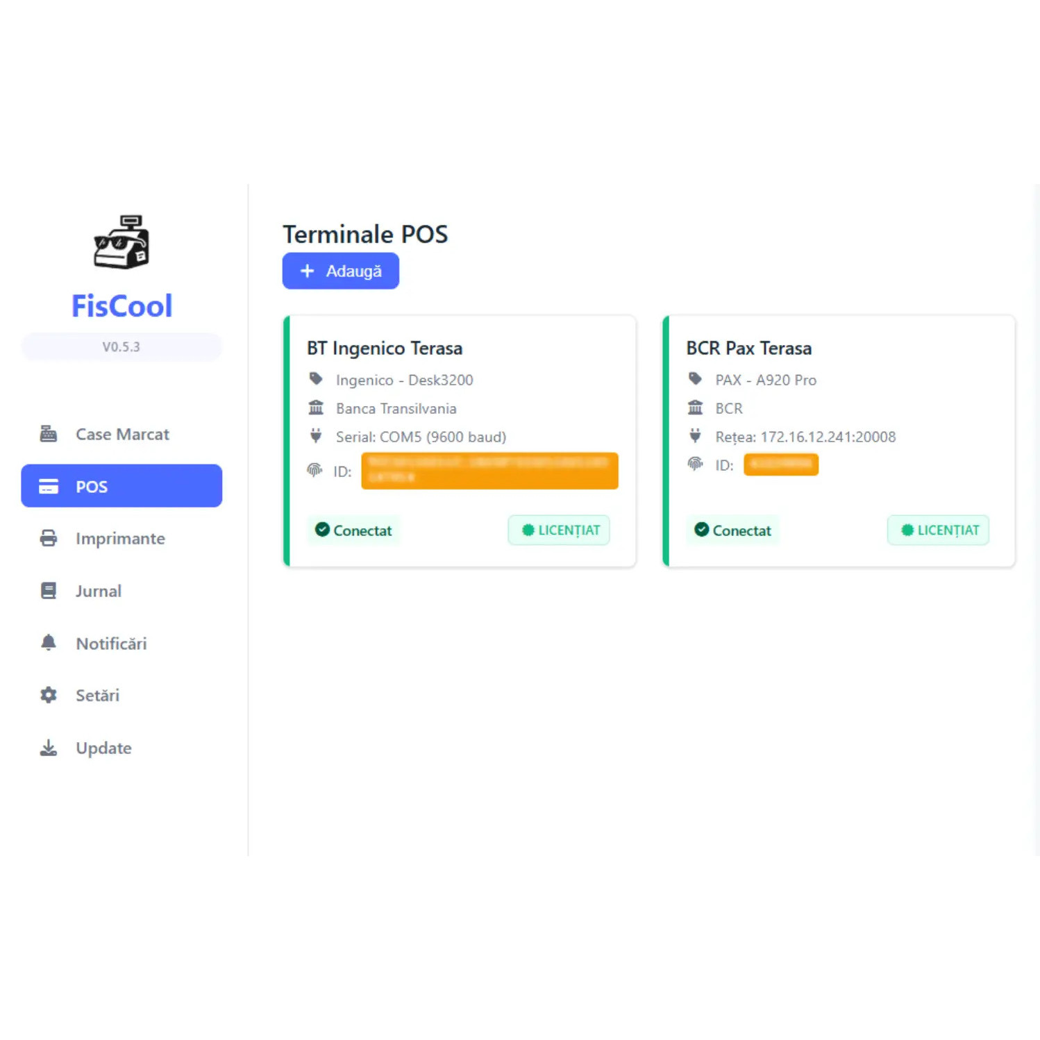 FisCool POS Interface